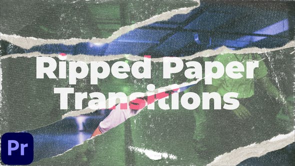 Videohive 52347895 Ripped Paper Transitions MOGRT