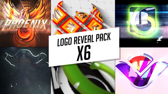 Videohive 26208323 Logo Reveal Pack X6