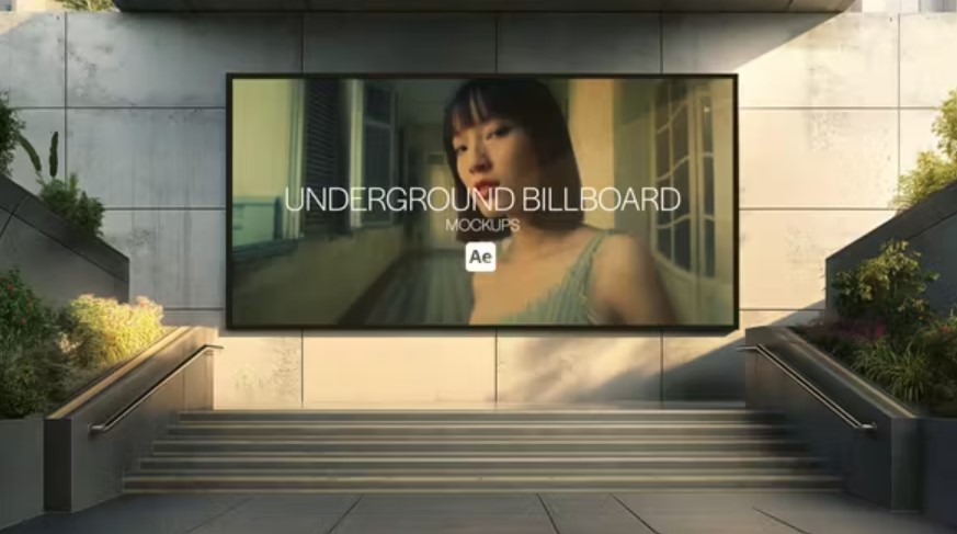 Videohive 52412421 Underground Billboard Mockups