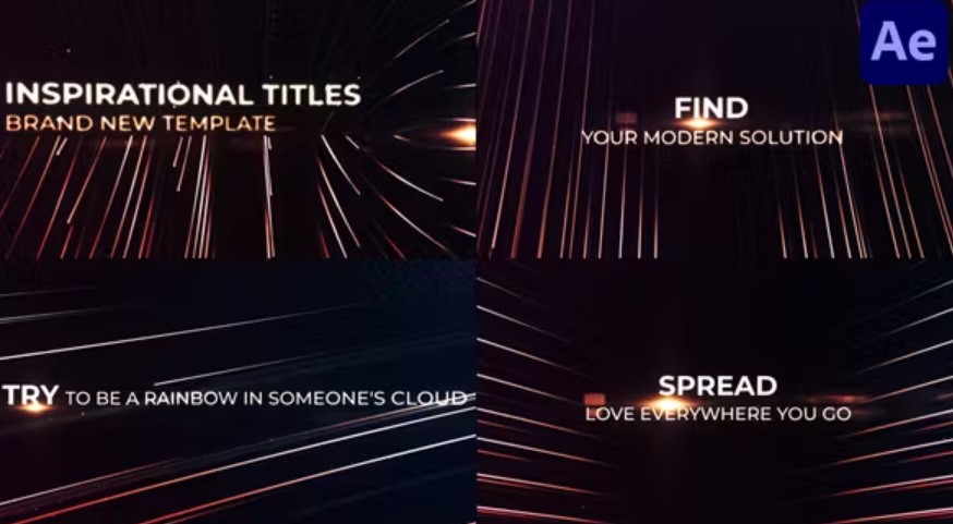 Videohive 52445792 Inspirational Titles for After Effects