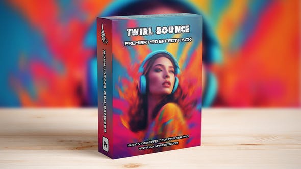 Videohive 52338635 Twirl Corner Bounce Music Video Transition for Premiere Pro