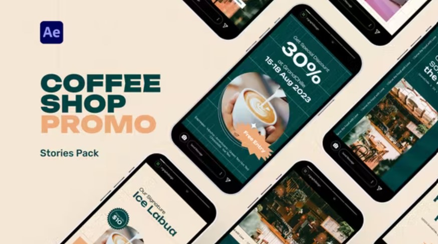 Videohive 51406184 Coffee Shop Promo Stories Pack