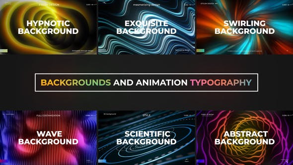 Videohive 51813495 Backgrounds and Animation Typography