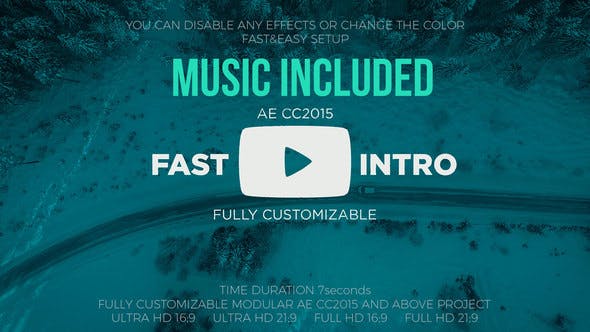 Elevate Your YouTube Videos with Videohive 21797779 Youtube Fast Intro