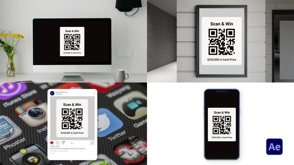 Videohive 51775835 QR Code Overlays