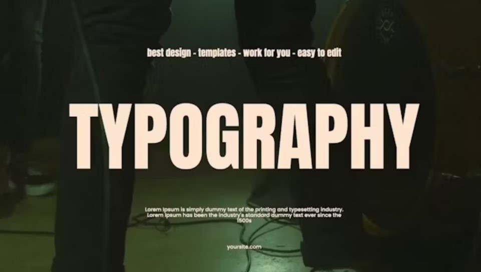 Cinematic Typography, GFXHive