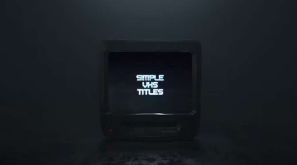 Simple VHS Titles & Logo: Enhance Your Projects with GFXHive