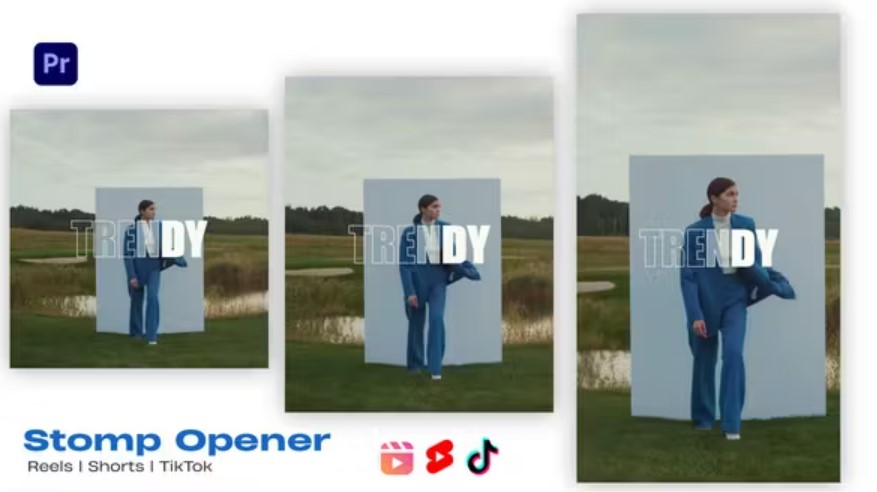 Videohive 52769519 Stomp Typography Opener | MOGRT | Instagram Shorts TikTok