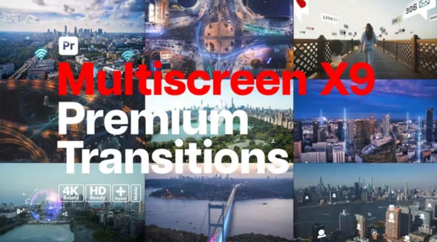 Videohive 52809285 Premium Transitions Multiscreen X9 for Premiere Pro