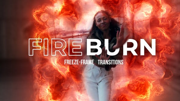 Videohive 52724662 Fire Burn Transitions