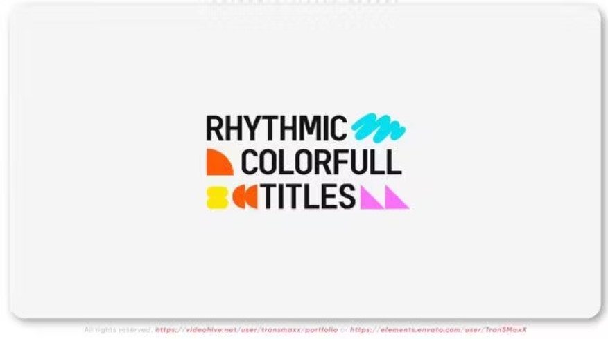 Videohive 52847206 Rhythmic Titles Opener