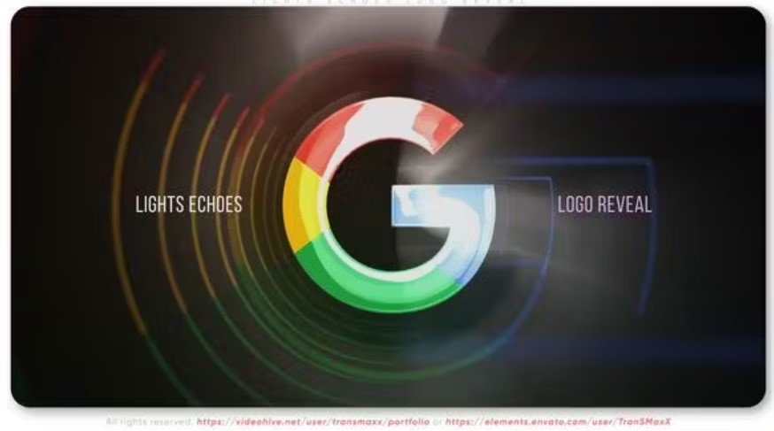 Videohive 52893452 Lights Echoes Logo Reveal