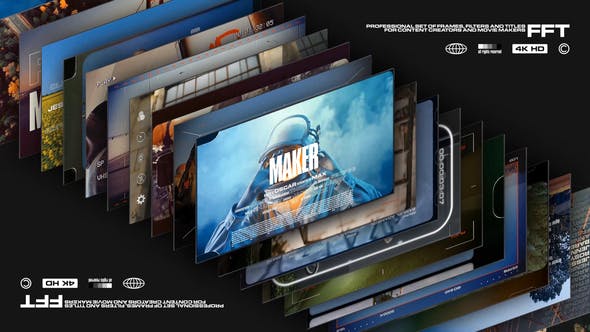 Videohive 46565159 Kit Frames Filters Titles