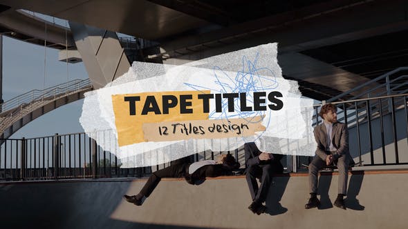 Videohive 52688173 Tape Titles