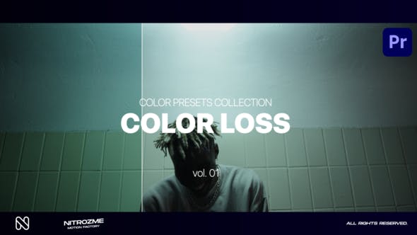 Videohive 45239733 Color Loss LUT Collection Vol. 01 for Premiere Pro