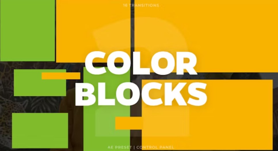 Color Blocks Transitions 2 for After Effects | Download Now | GFXHive