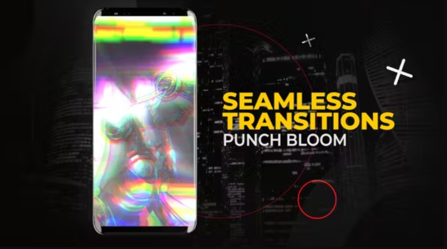 Videohive 53055397 Vertical Punch Bloom Transitions