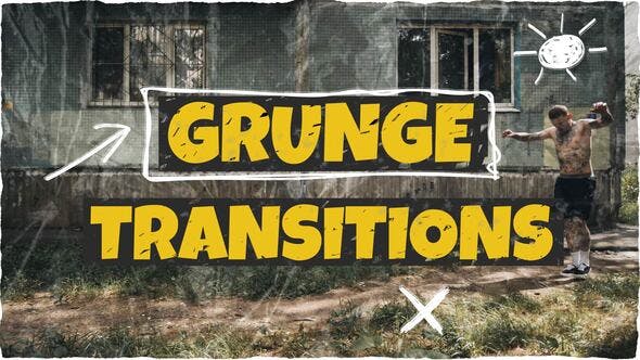 Videohive 52860438 Grunge Transitions for After Effects | GFXHive