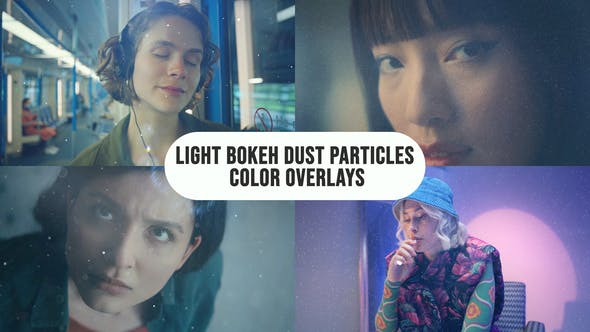 Videohive 52829348 Light Bokeh Dust Particles Color Overlays