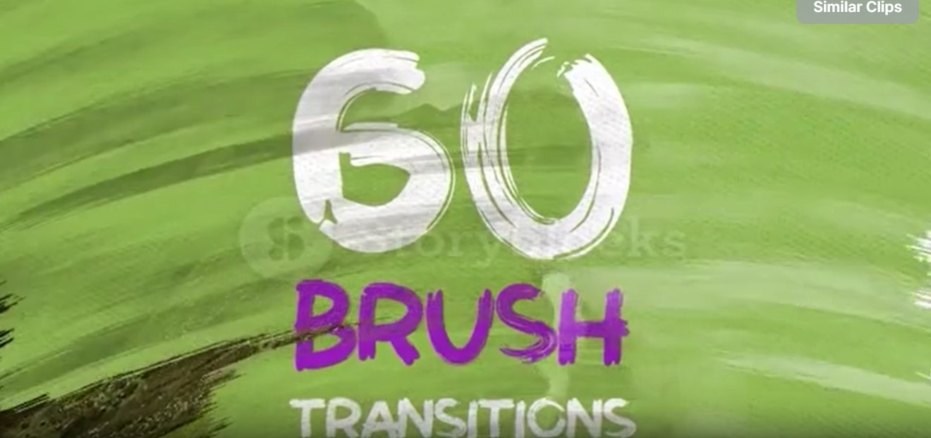 Brush Transitions for Creative Video Editing | GFXHive