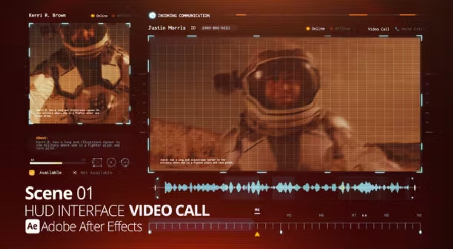 Videohive 53121272 HUD Interface Video Call 01 Ae