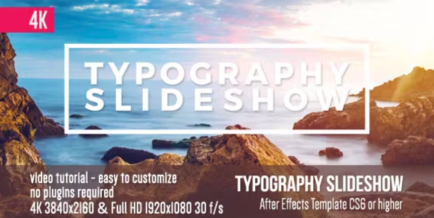 Videohive 19650433 Typography Slideshow