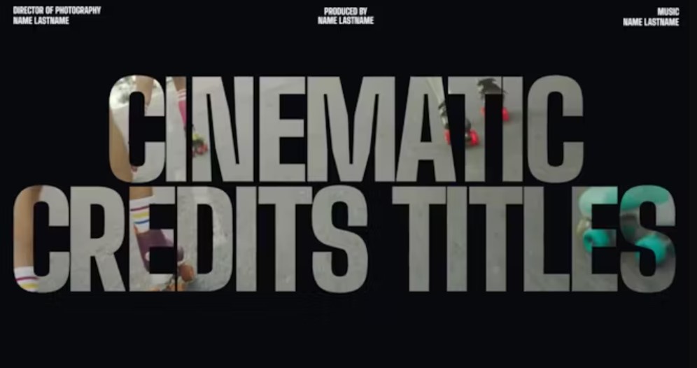 Cinematic Credits Template Pack | GFXHive