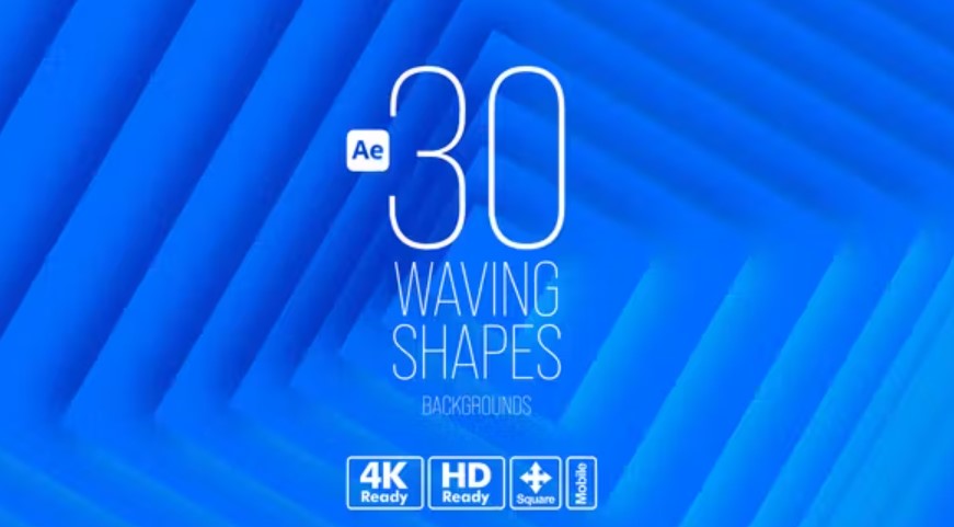 Videohive 53195784 Waving Shapes Backgrounds