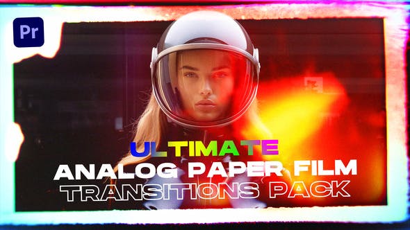 Videohive 49823373 Ultimate Analog Paper Film Transitions Pack for Premiere Pro | GFXHive