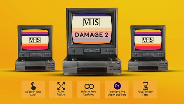 Videohive 53107664 VHS Damage 2 for Premiere Pro | GFXHive