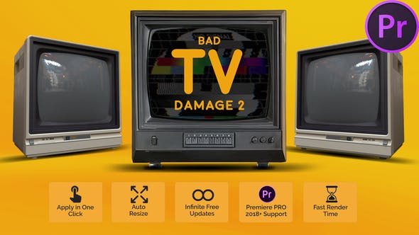 Videohive 53259689 BadTv Damage 2 for Premiere Pro