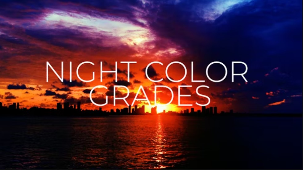 Night Color Grades | GFXHive Adobe After Effects Template