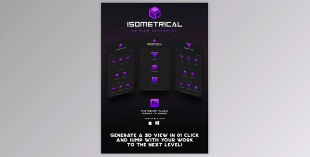 Isometrical – 3D View Generator – Photoshop Plugin