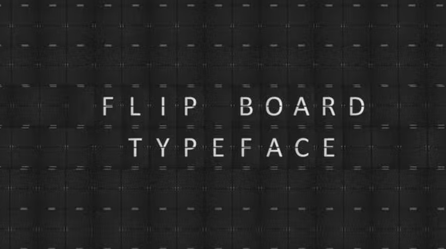 Videohive 53402600 Flip Board Typeface