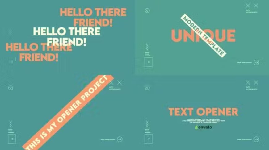 Videohive 53405617 Text Opener from GFXHive