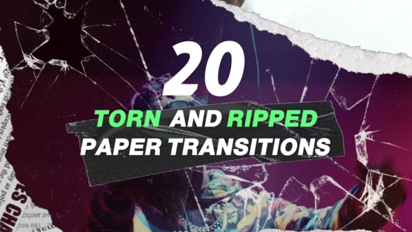 Videohive 53363328 Turn and Ripped, Paper Transitions