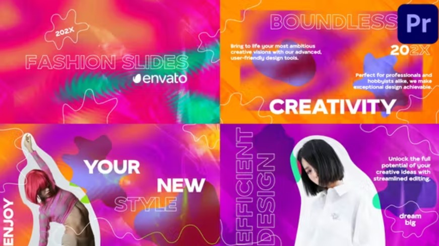 Videohive 53436505 Psychedelic Fashion Scenes for Premiere Pro - GFXHive