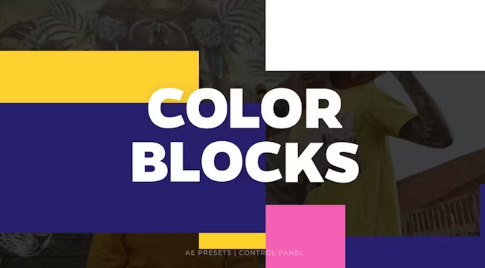 Color Blocks Transitions – Dynamic Effects for After Effects at GFXHive