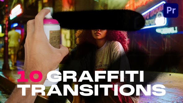 Videohive 53500311 Graffiti Transitions | MOGRT