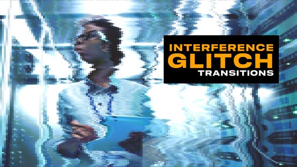 Videohive 53515572 Interference Glitch Transitions