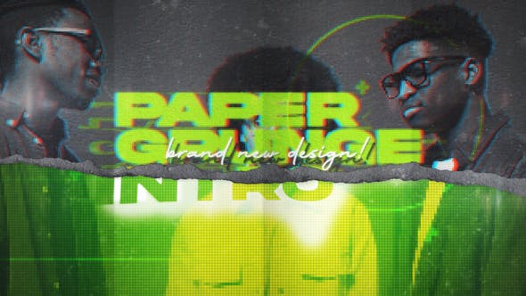 Videohive 53506725 Paper Grunge Intro