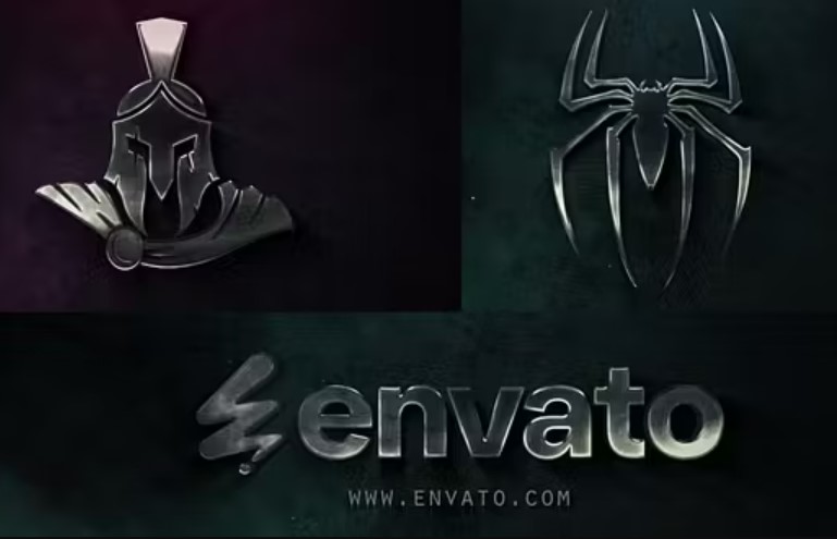 Videohive 53646632 Dark Cinematic Metal Logo Intro