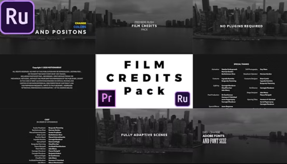 Film Credits Pack