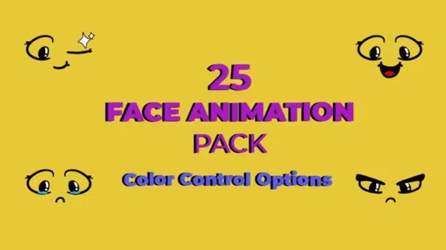 Videohive 52420346 Cartoon Animated Face Pack 02 | GFXHive