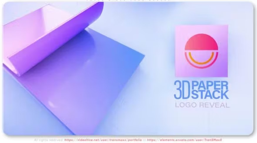 Videohive Template: Paper Stack Logo Reveal - GFXHive