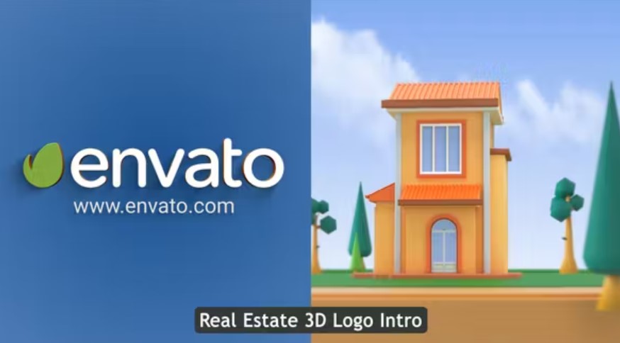 Videohive Template: Real Estate 3D Logo Reveal - GFXHive