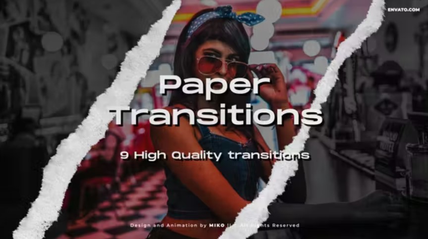 Videohive 53668828 Paper transitions, GFXHive