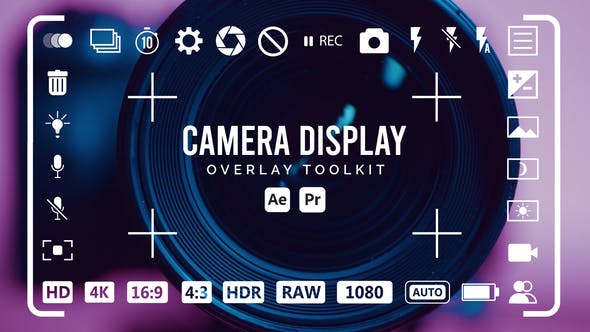 Videohive 53690615 Camera Display Overlay Toolkit from GFXHive