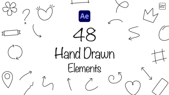 Videohive 53618025 Hand Drawn Elements for After Effects