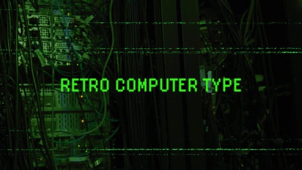 Videohive 53825119 Retro Computer Type